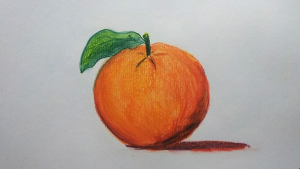 Долька апельсина рисунок