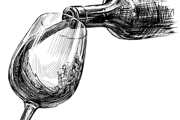 Бокал карандашом