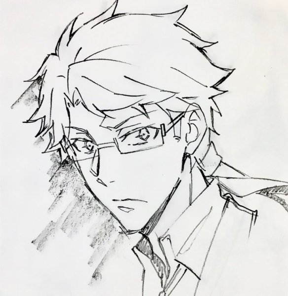 Доппо Куникида черно белый