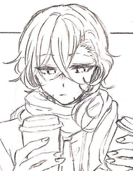 Чуя Накахара набросок