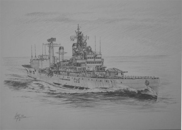 Военный корабль скетч