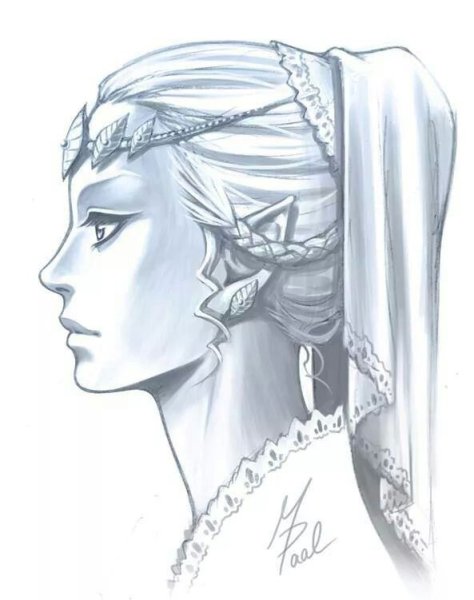 Лицо эльфа рисунок