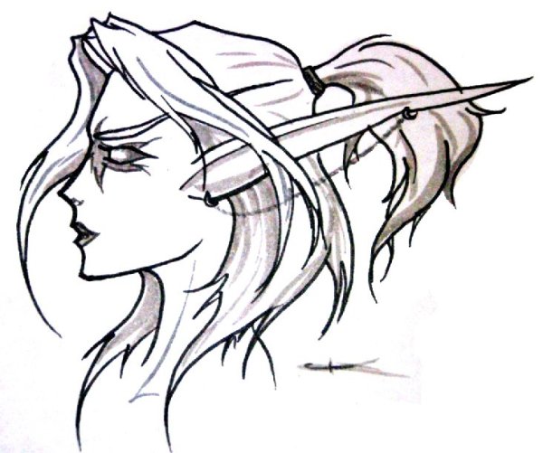 Эльфы для срисовки