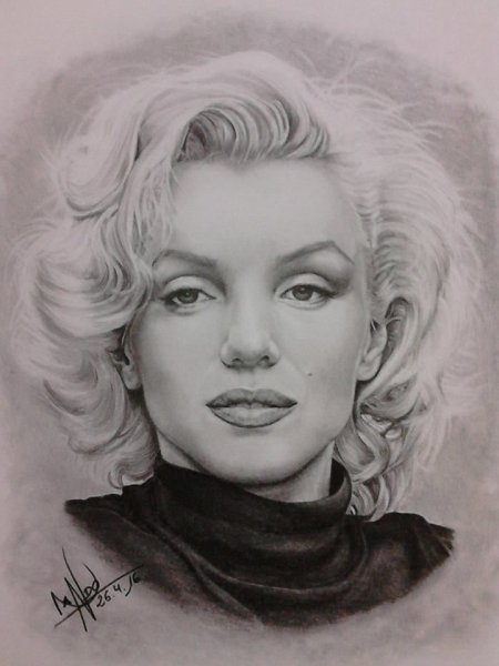 Мэрилин Монро рисунок