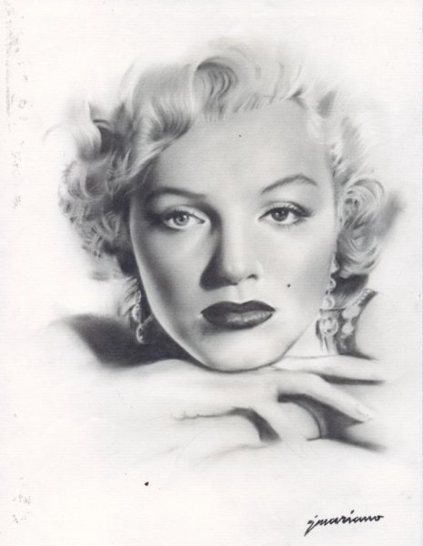 Мэрилин Монро рисунок