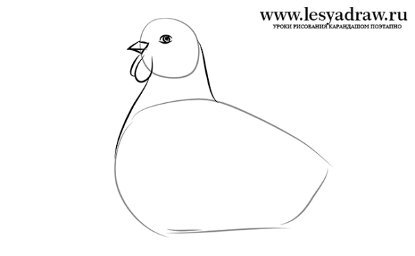 Раскраска к сказке Курочка Ряба для малышей