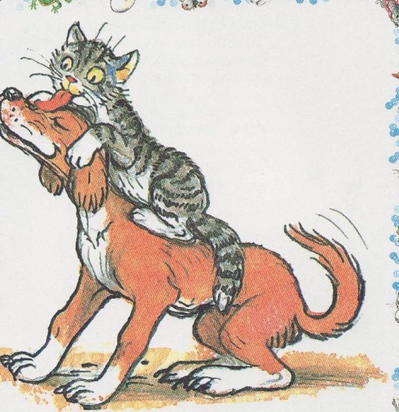 Раскраска "котята и щенята"