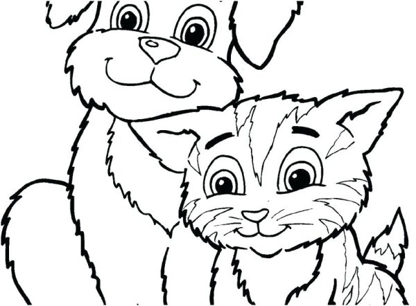 Графический рисунок собаки