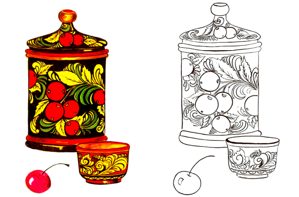 Хохломская роспись технология росписи