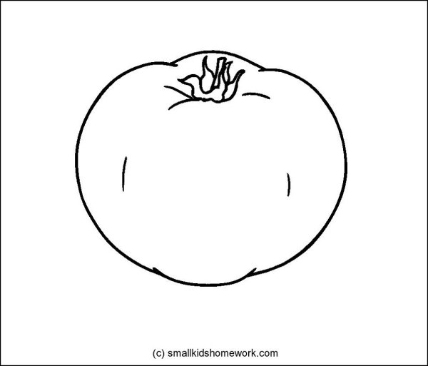 Помидор-яблоко раскраска