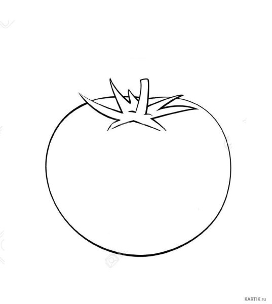 Помидор раскраска для детей
