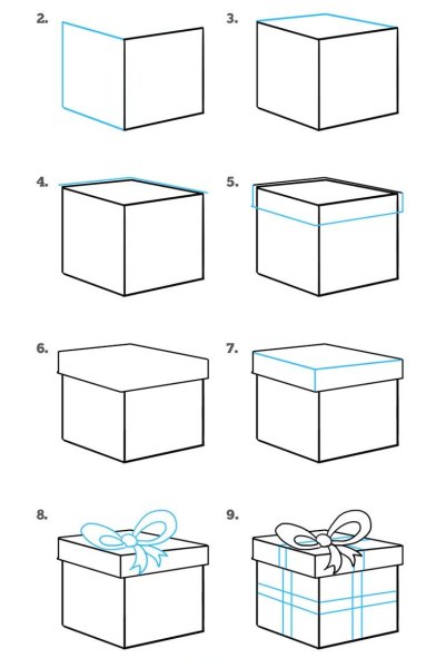 Подарок коробка для рисования