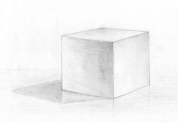 Объемный квадрат с тенью