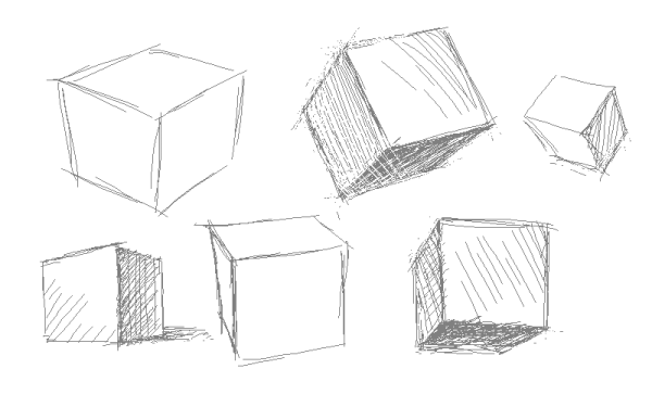 Объемный квадрат с тенью