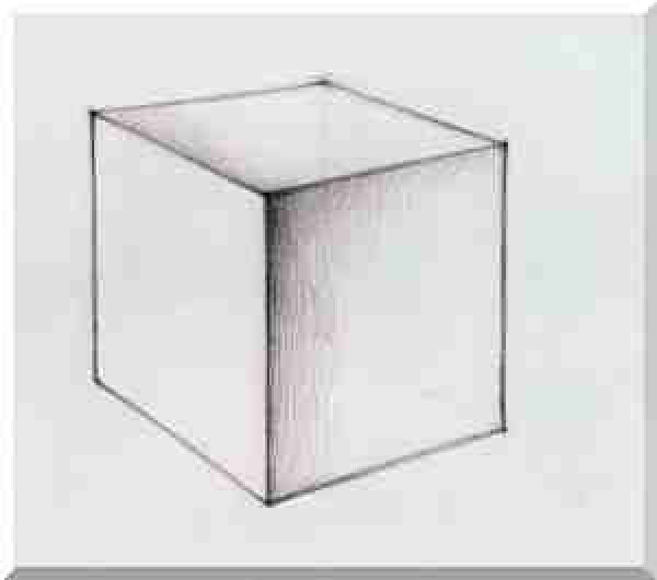 Куб в перспективе черчение