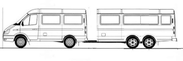 ГАЗ-3221 рисунок вид сбоку