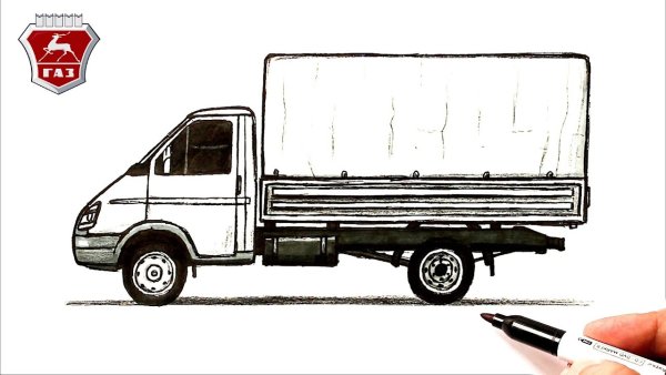 Газель рисунок легко