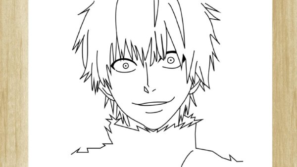 Аниме Токийский гуль для срисовывания