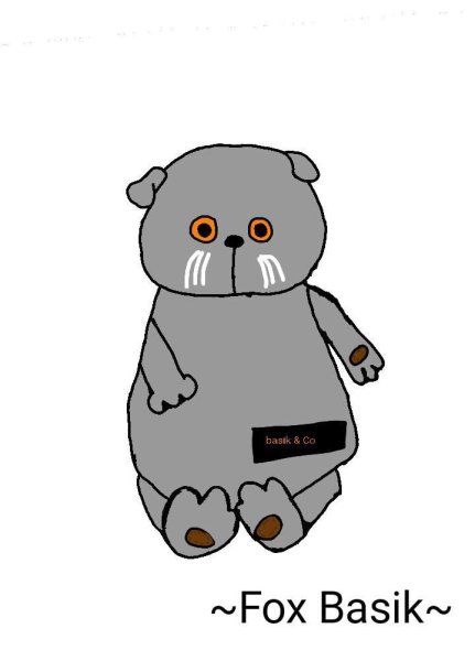 Кот Басик нарисовать карандашом