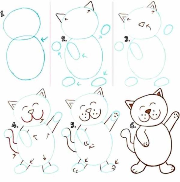 Поэтапное рисование детской игрушки