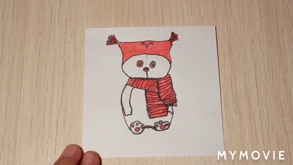 Раскраска кот Басик и кошечка ли-ли