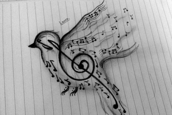 Красивый и легкий рисунок Ch