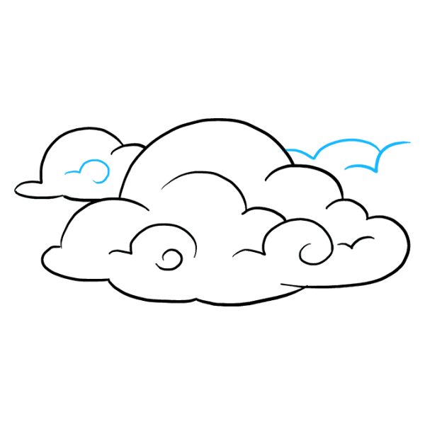 Облака карандашом