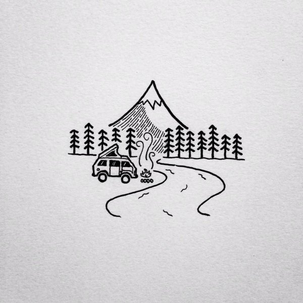 Минимализм ручкой