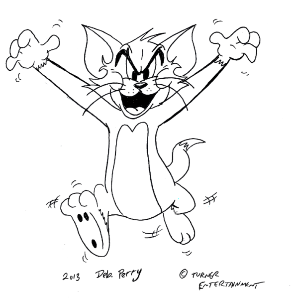 Том и Джерри срисовать