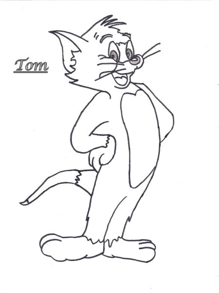 Джерри рисунок карандашом поэтапно