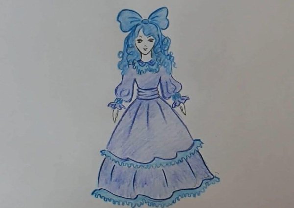 Мальвина раскраска