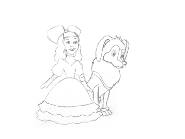 Раскраска золотой ключик или приключения Буратино Мальвина