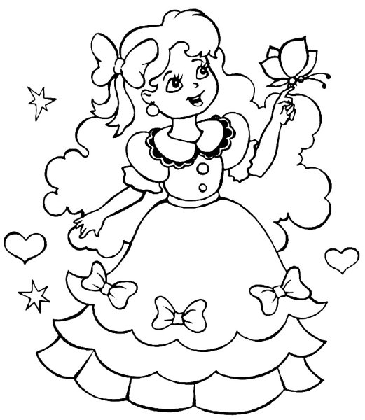 Раскраски для девочек Мальвина