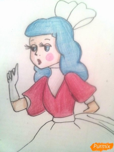 Мальвина нарисовать