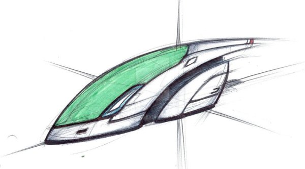 Автомобиль будущего рисунок