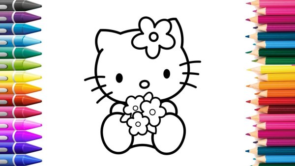 Хэллоу Китти срисовка