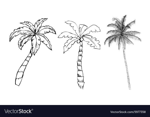 Три пальмы Лермонтов рисунок