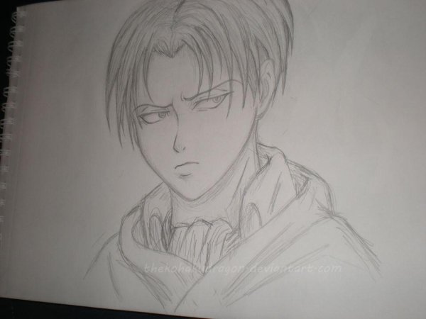 Леви атака титанов для срисовки