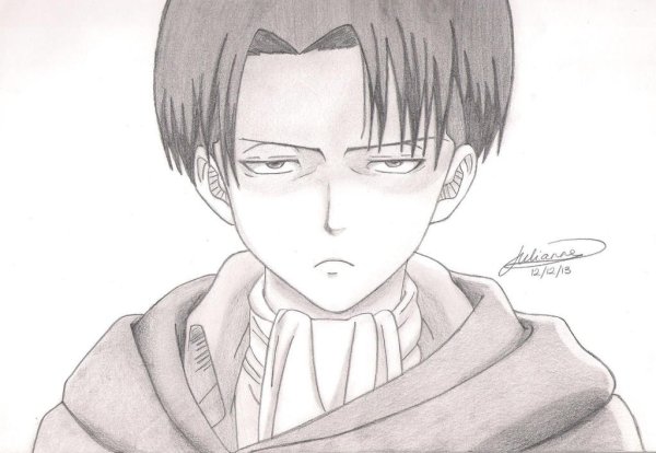 Леви атака титанов для срисовки