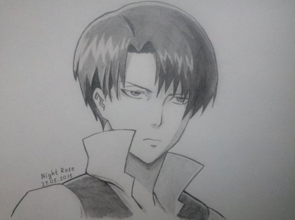 Леви атака титанов для срисовки