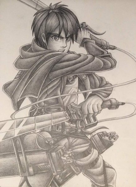 Эрен Йегер Титан рисунок