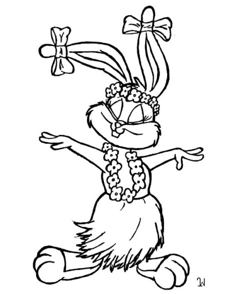 Тини Банни разукрашка