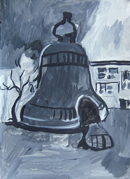 Царь колокол срисовать