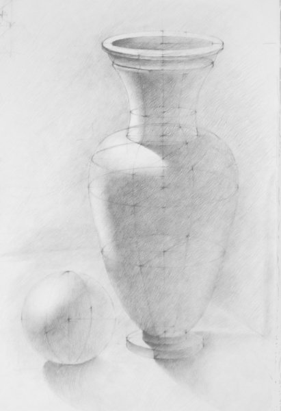 Светотеневые зарисовки предметов