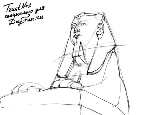 Пирамида Хеопса в Египте рисунок