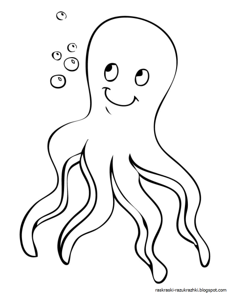 Рисование осьминог