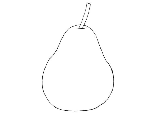Яблоко груша раскраска для детей