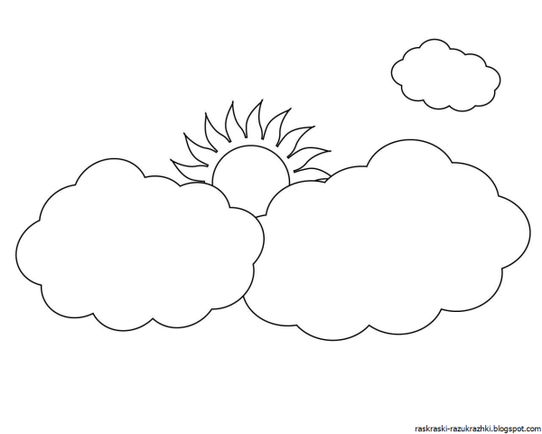 Облако раскраска