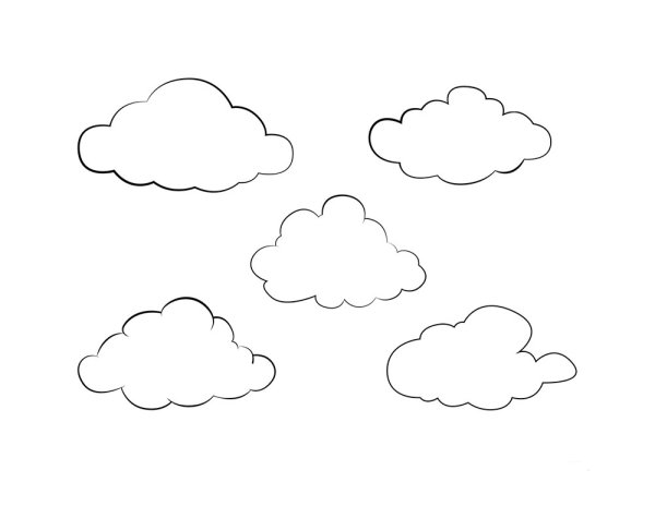 Облако раскраска