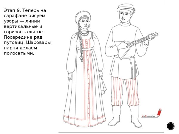 Русский крестьянский рубаха